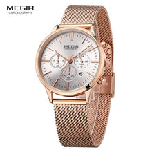 Load image into Gallery viewer, MEGIR Brand Luxury Women Watches Fashion Quartz Ladies Watch Sport Relogio Feminino Clock Wristwatch for Lovers Girl Friend 2011